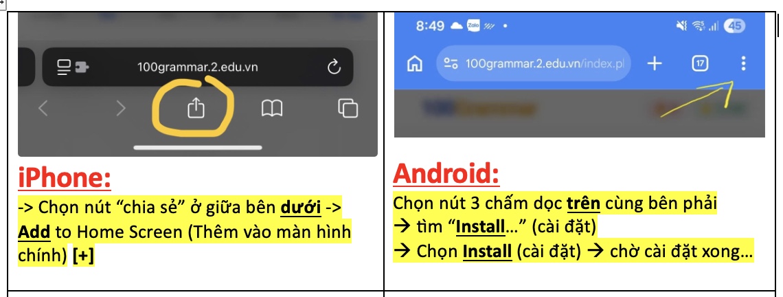 Bước 1