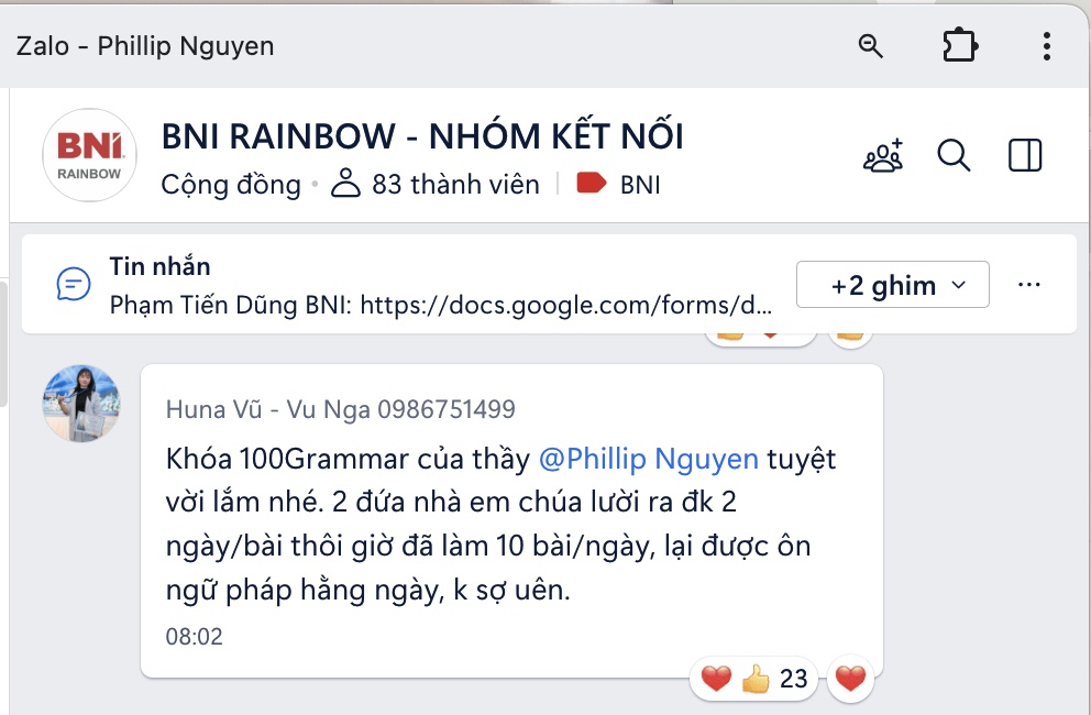 Feedback học viên 4